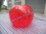 Red inflatable bumper ball _bubble soccer